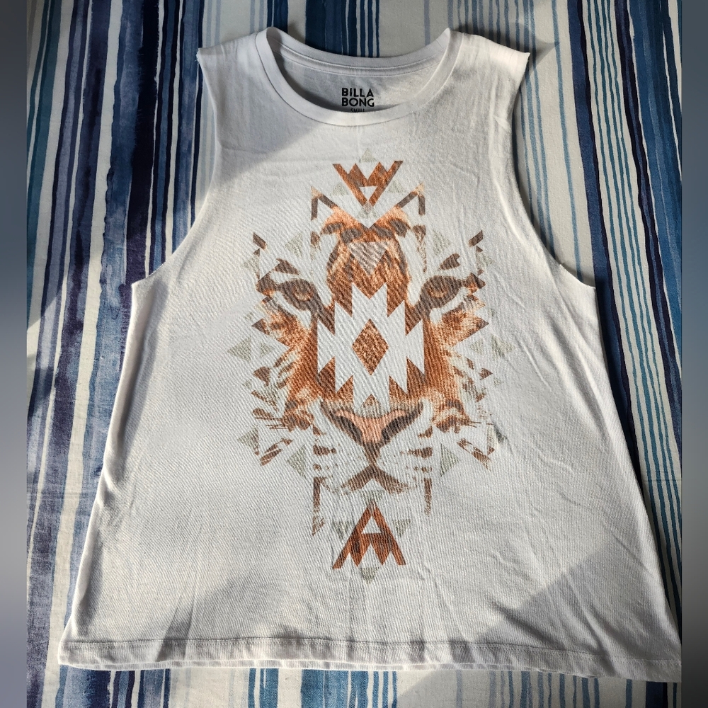 Billabong Tank Top with Tiger Design